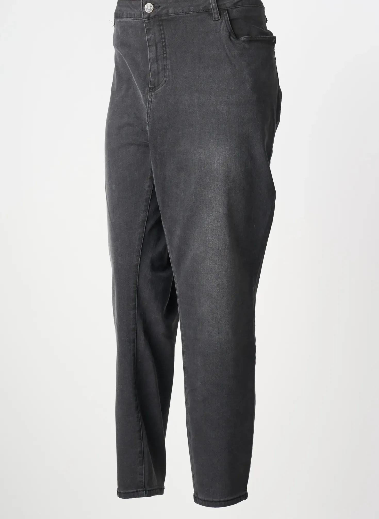 Jeans Coupe Slim Ciso Noir Taille Normale