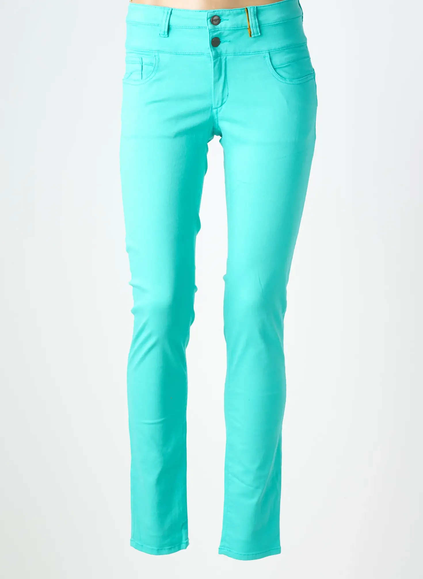 Jeans Coupe Slim Couturist Bleu Taille Normale