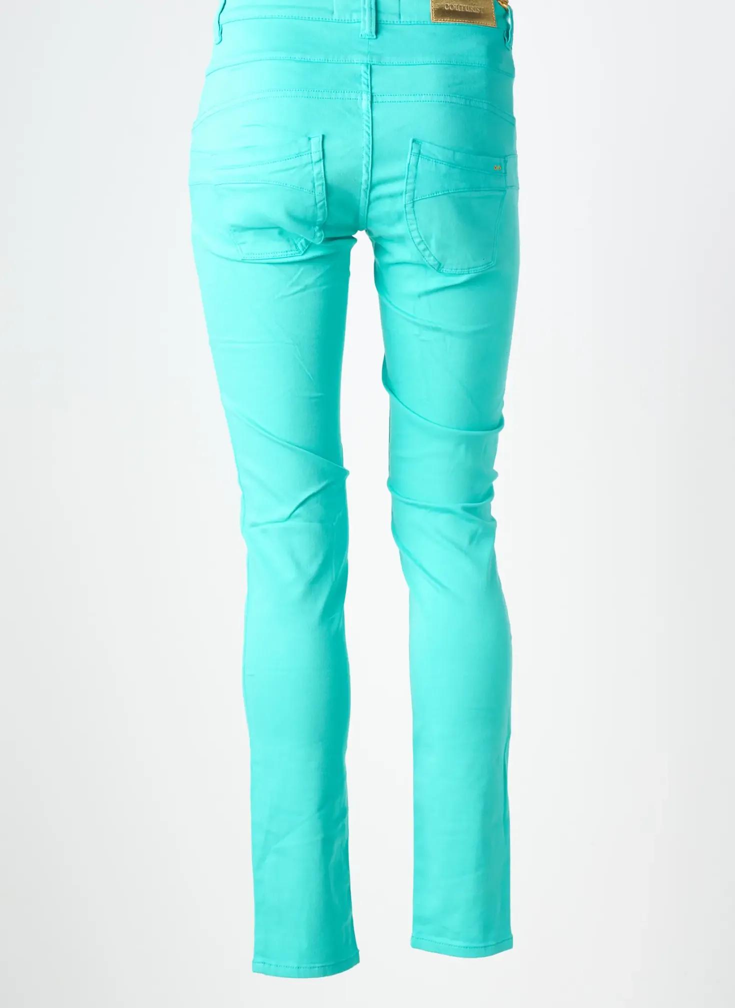 Jeans Coupe Slim Couturist Bleu Taille Normale
