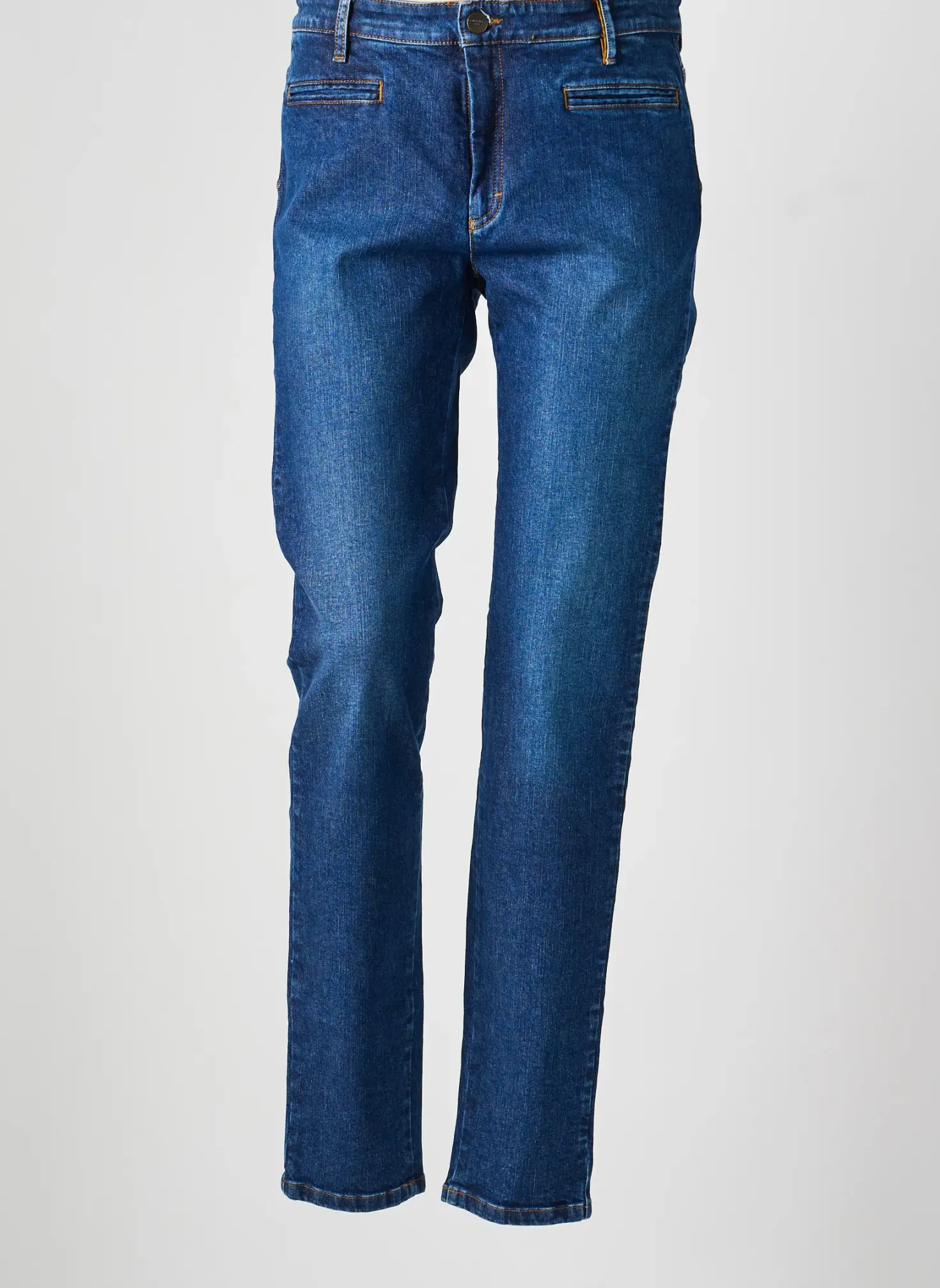 Jeans Coupe Slim Couturist Bleu Taille Normale