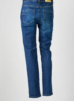 Jeans Coupe Slim Couturist Bleu Taille Normale