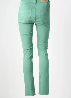 Jeans Coupe Slim Couturist Vert Taille Normale