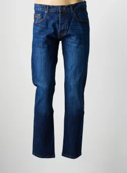Jeans Coupe Slim Daytona Bleu Fonce Taille Normale