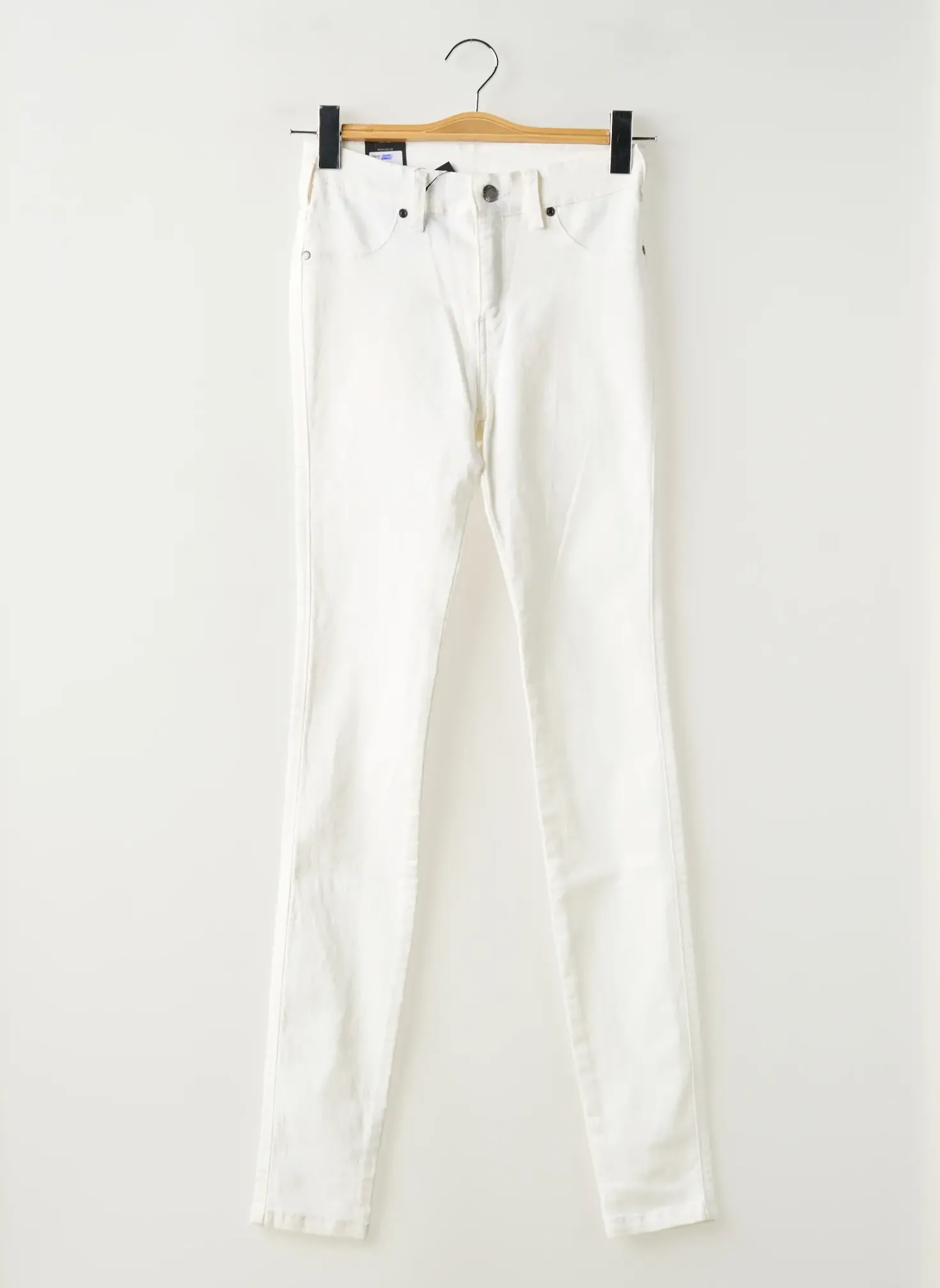 Jeans Coupe Slim Dr Denim Blanc Taille Normale