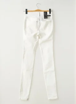 Jeans Coupe Slim Dr Denim Blanc Taille Normale