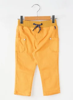 Jeans Coupe Slim Elle Est Ou La Mer Jaune Taille Élastique