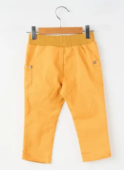 Jeans Coupe Slim Elle Est Ou La Mer Jaune Taille Élastique