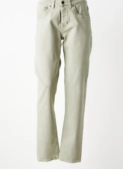 Jeans Coupe Slim Elora Vert Taille Normale