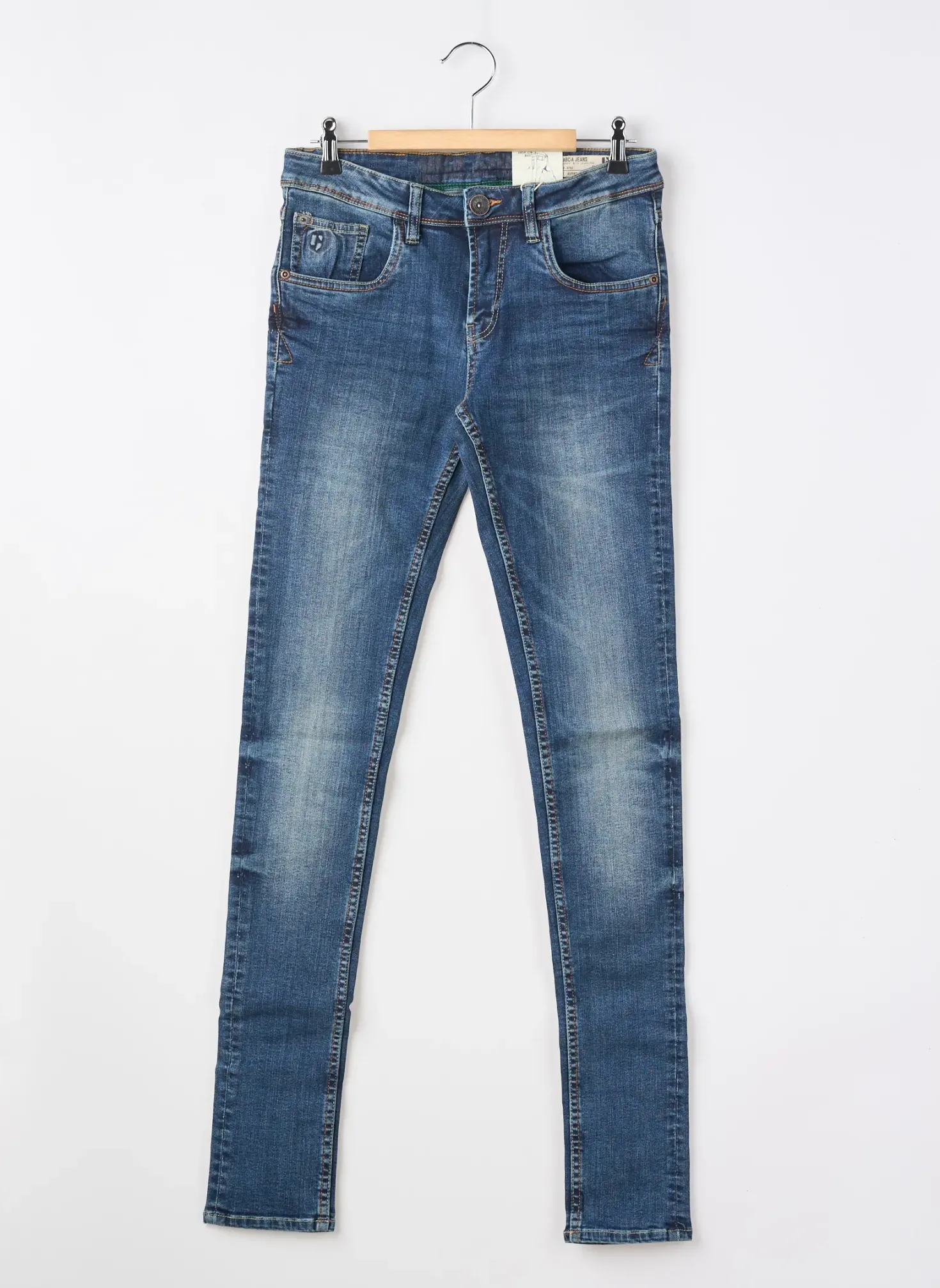 Jeans Coupe Slim Garcia Bleu