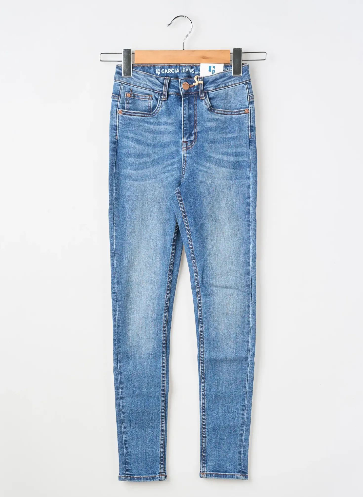 Jeans Coupe Slim Garcia Bleu