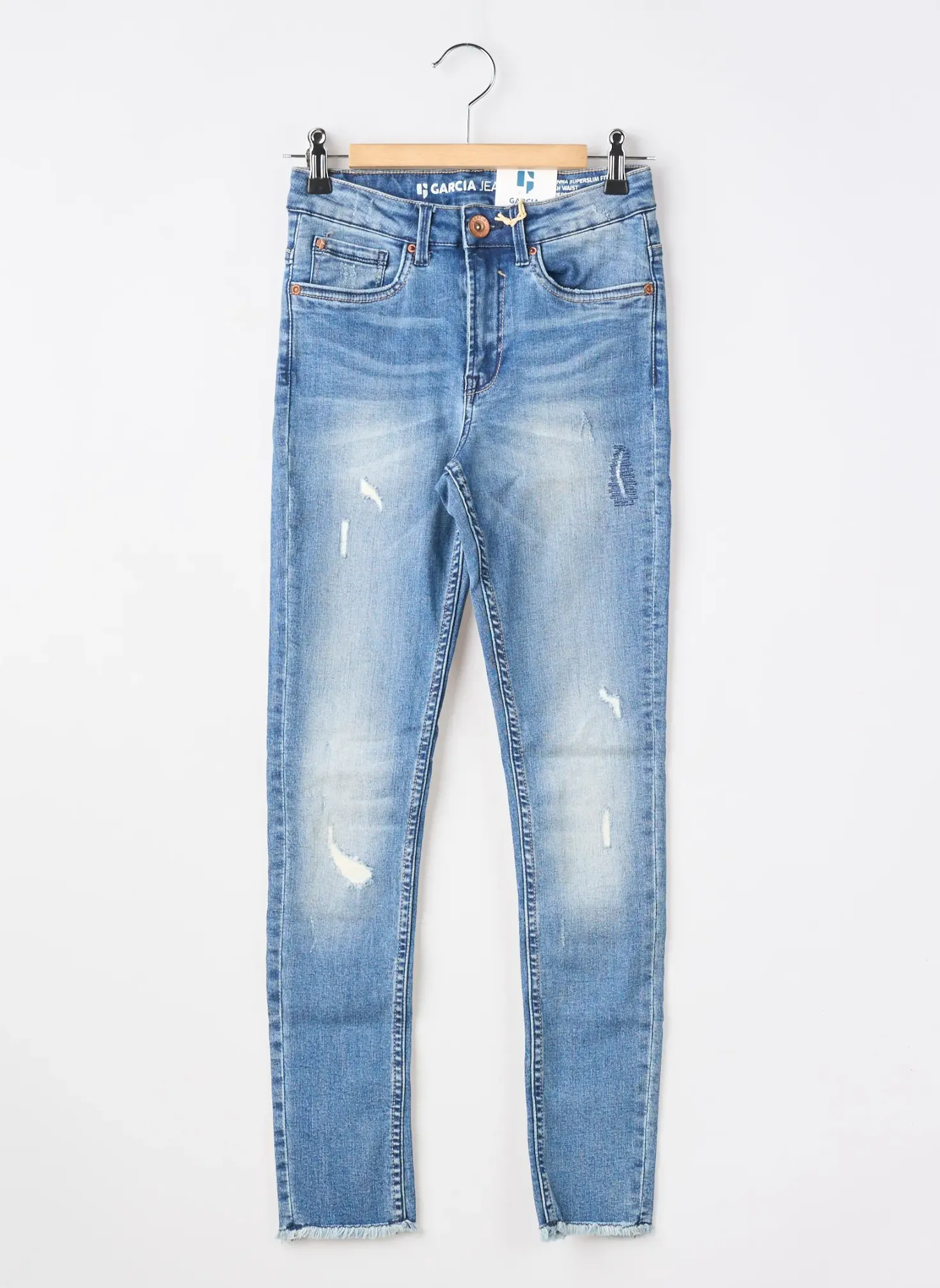 Jeans Coupe Slim Garcia Bleu