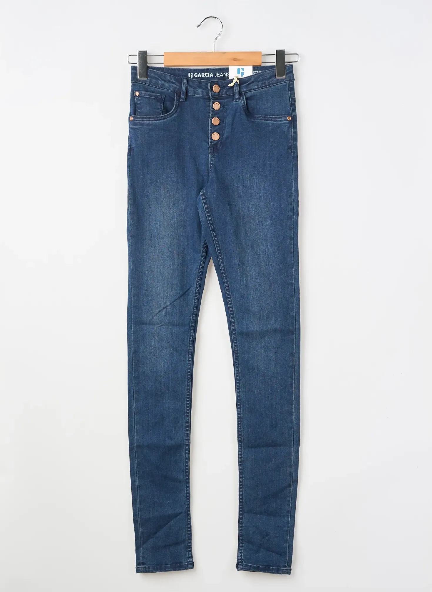 Jeans Coupe Slim Garcia Bleu
