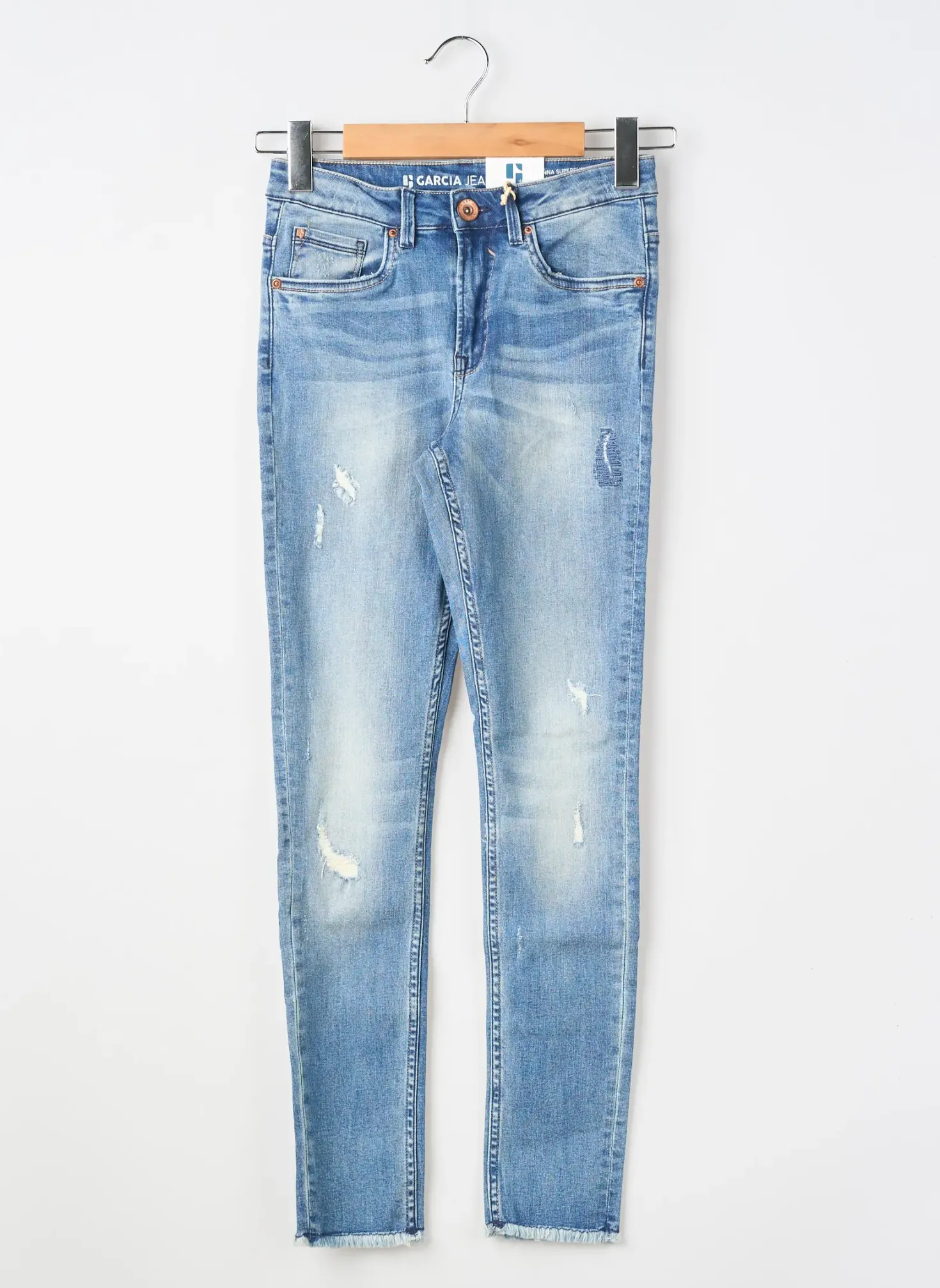 Jeans Coupe Slim Garcia Bleu