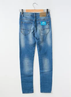Jeans Coupe Slim Garcia Bleu Taille Ajustable