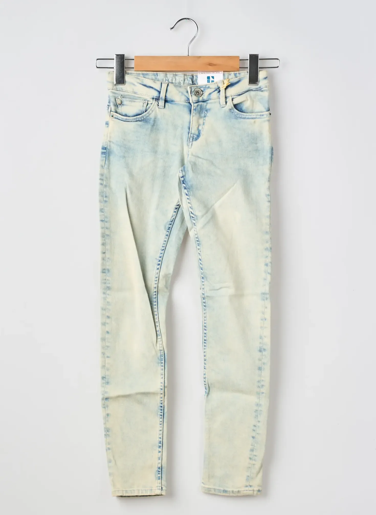 Jeans Coupe Slim Garcia Bleu Taille Ajustable