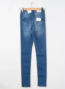 Jeans Coupe Slim Garcia Bleu Taille Ajustable