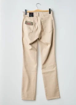 Jeans Coupe Slim Gerke My Pants Beige Taille Normale