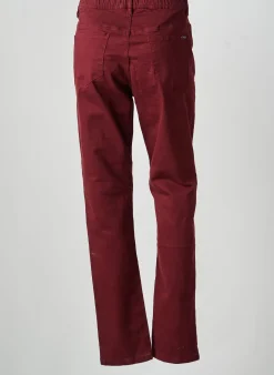 Jeans Coupe Slim Griffon Rouge Taille Normale