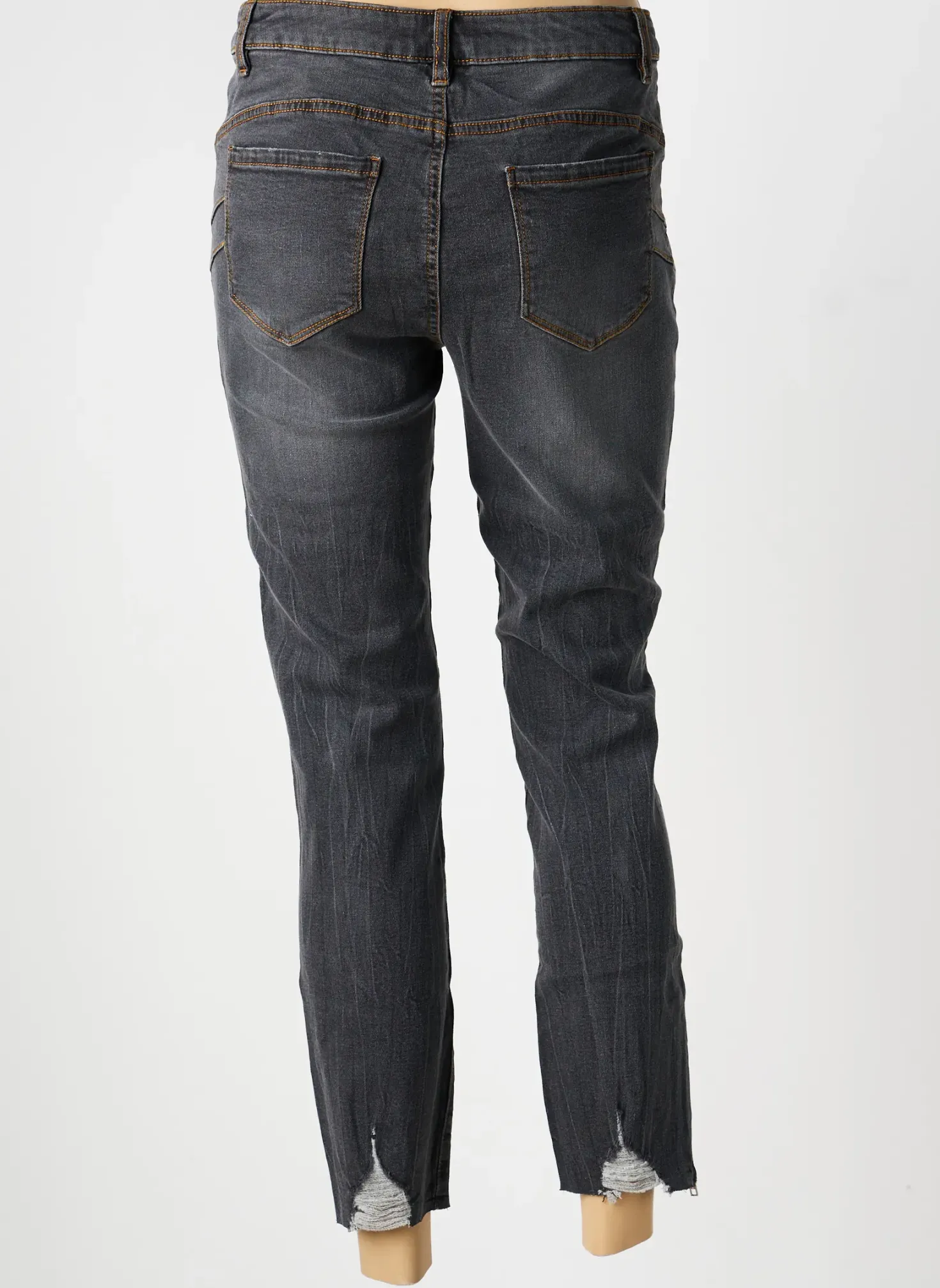 Jeans Coupe Slim Heine Gris