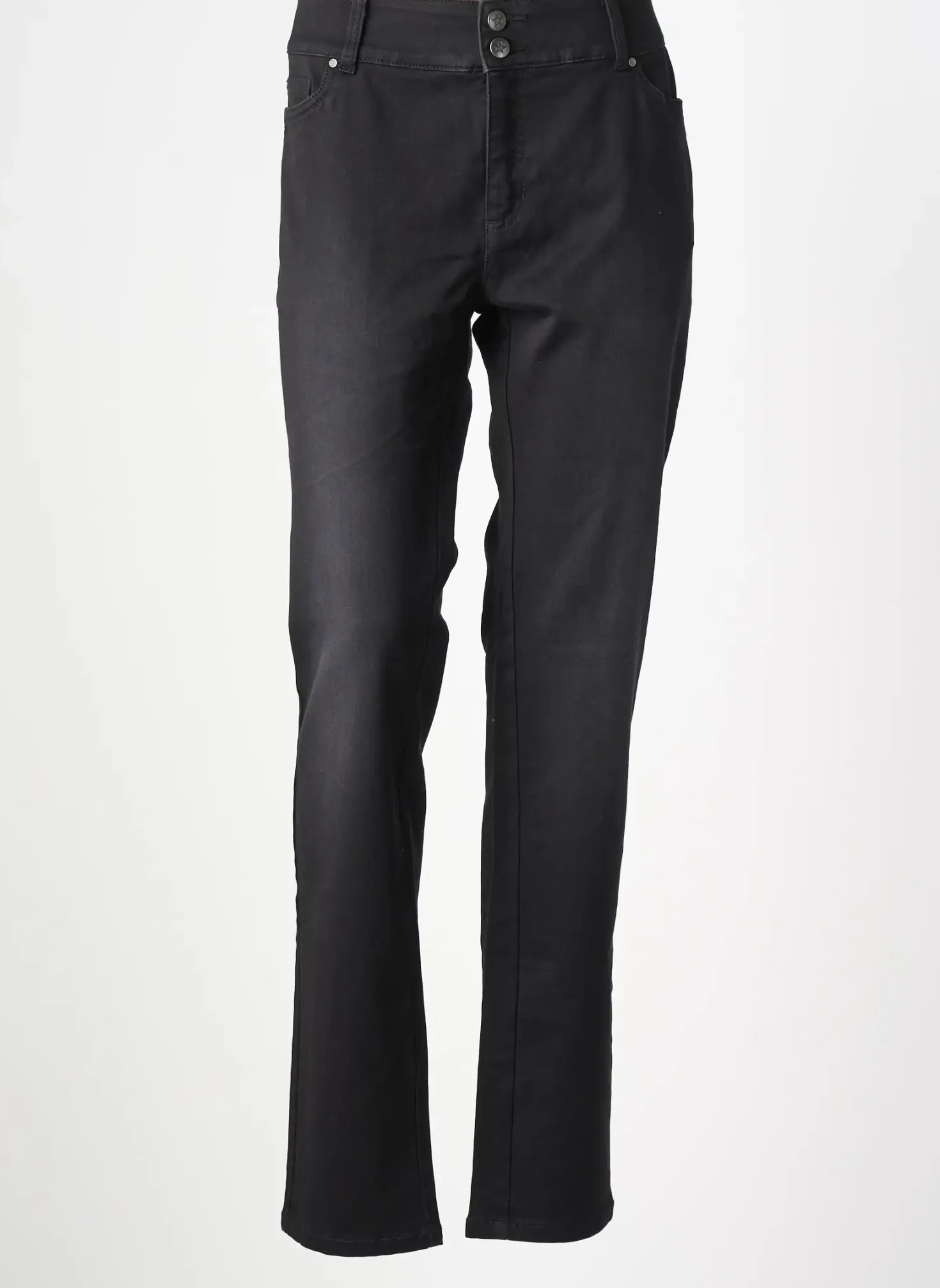 Jeans Coupe Slim Imitz Noir Taille Normale
