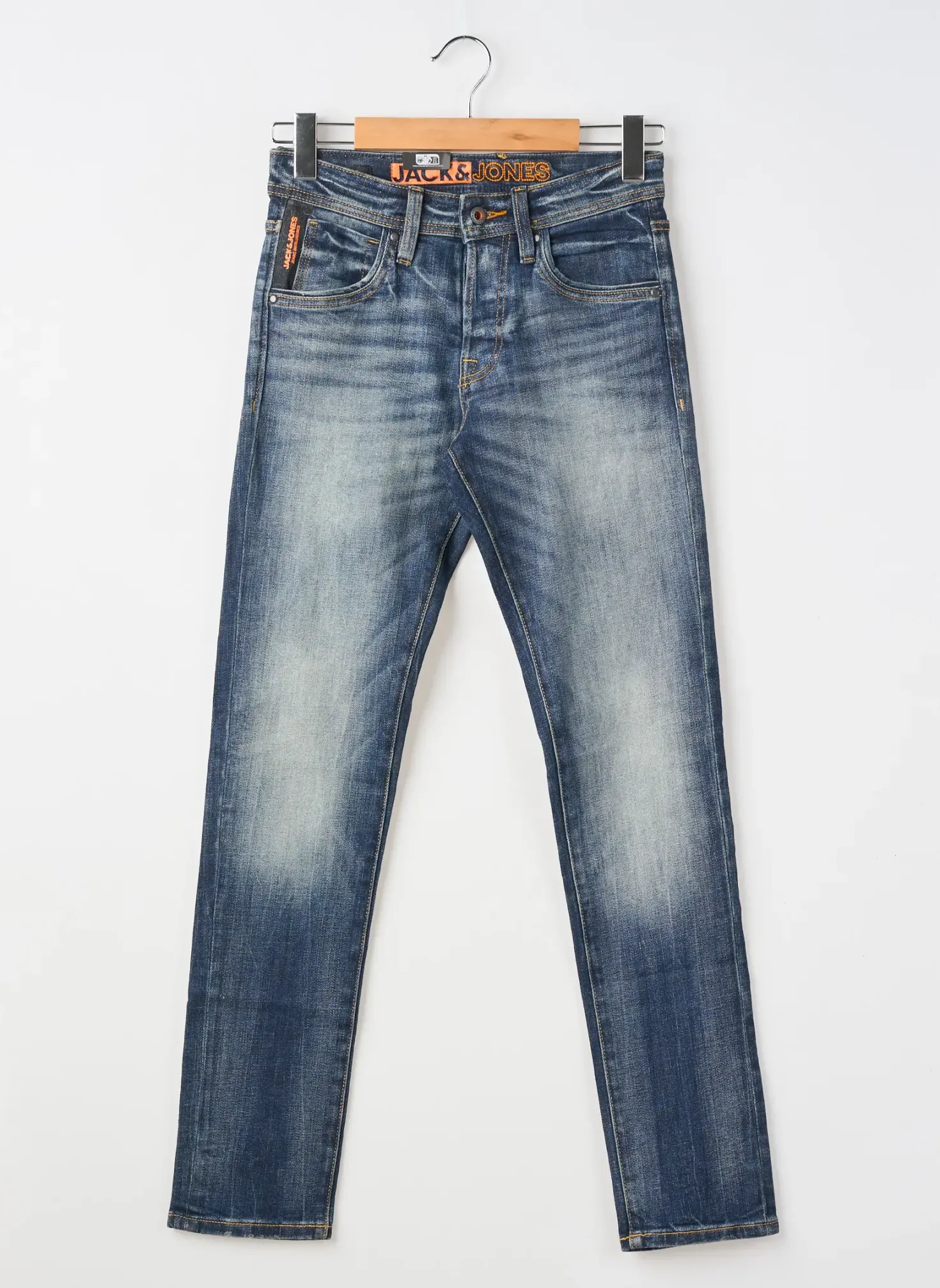 Jeans Coupe Slim Jack & Jones Bleu Taille Normale