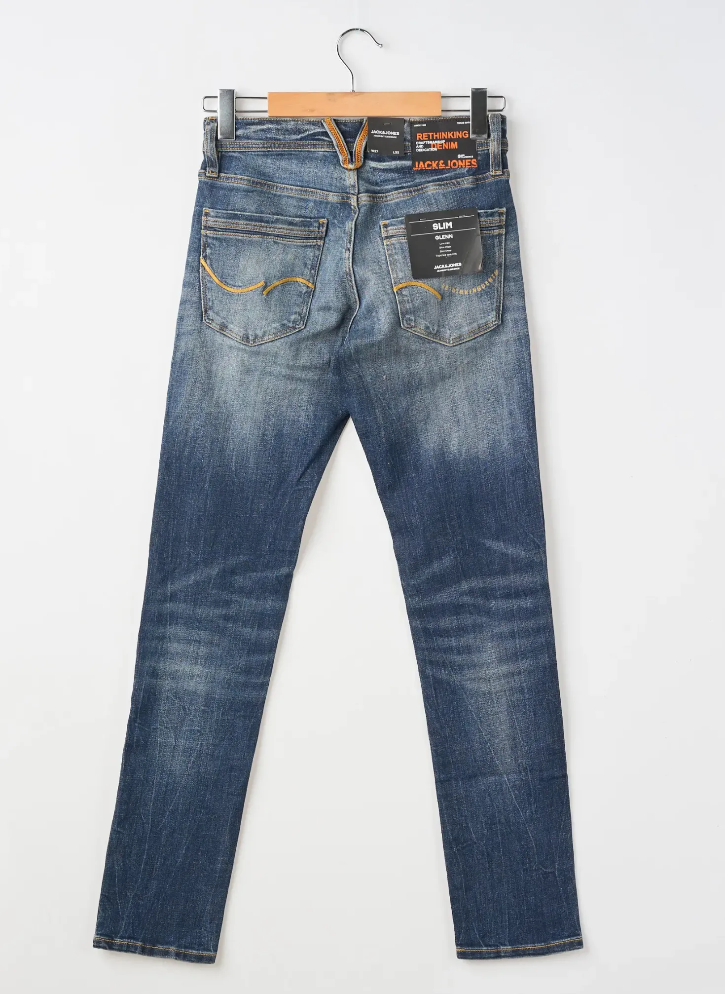 Jeans Coupe Slim Jack & Jones Bleu Taille Normale