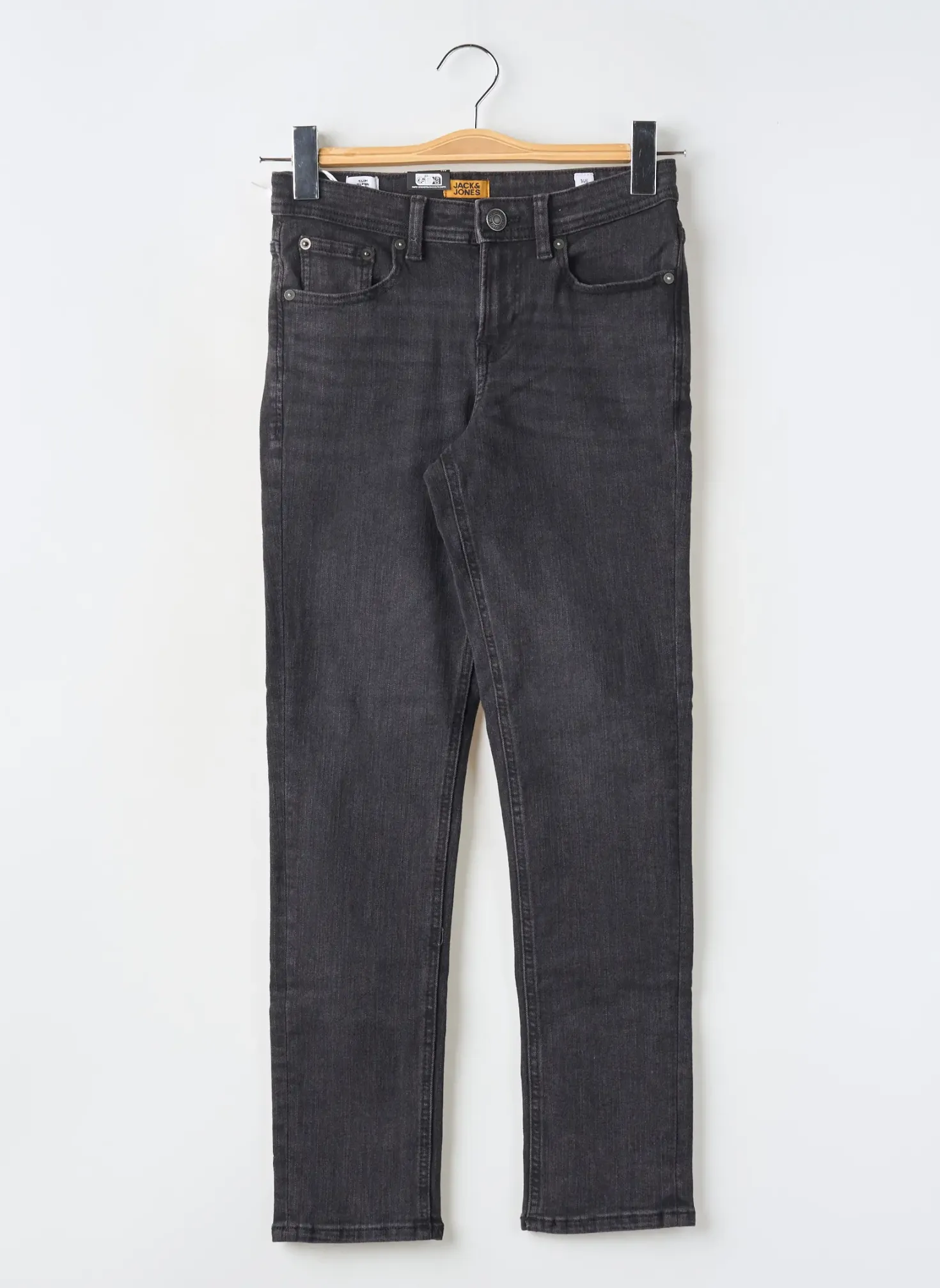 Jeans Coupe Slim Jack & Jones Noir Taille Ajustable
