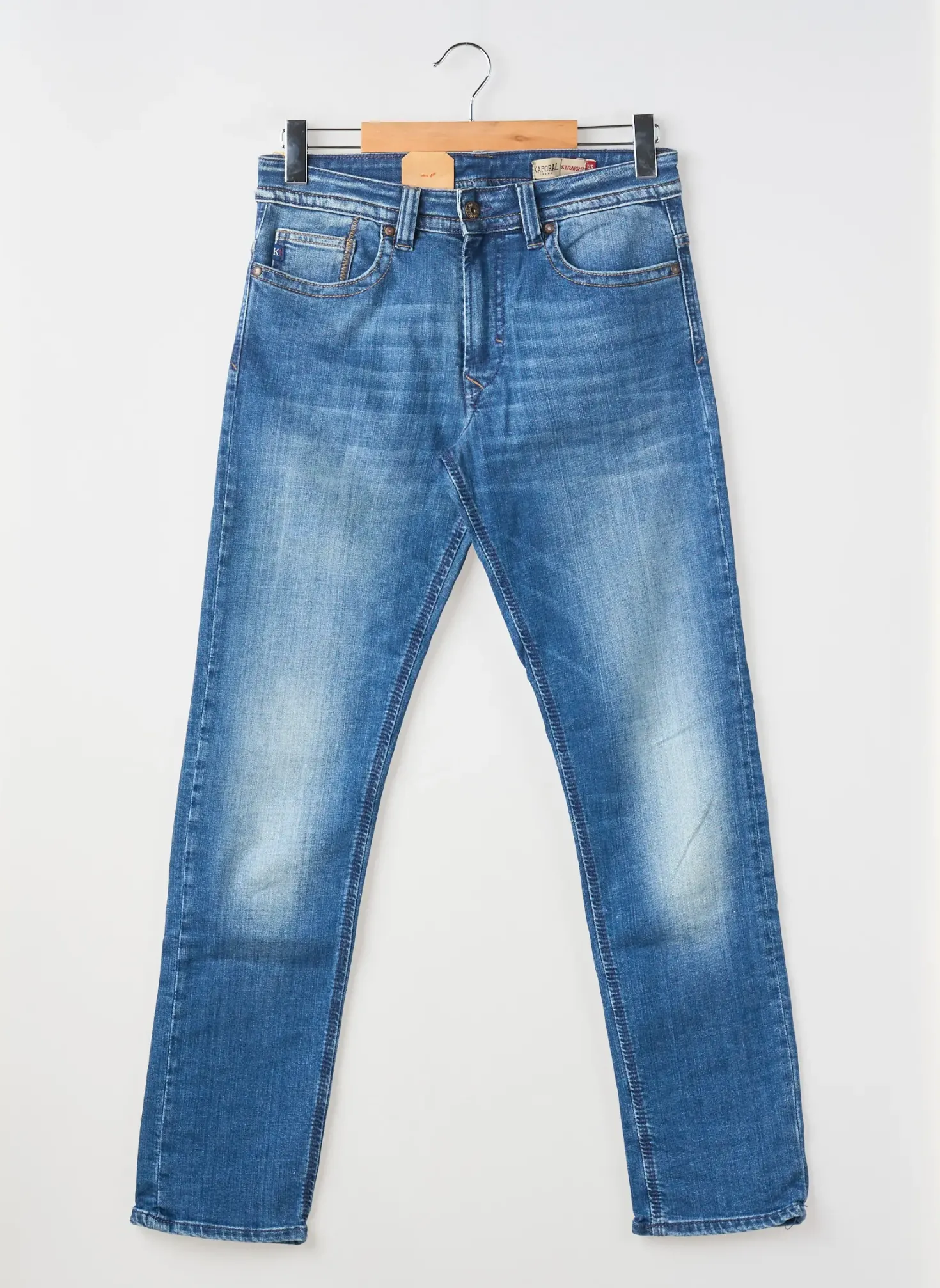 Jeans Coupe Slim Kaporal Bleu Taille Normale