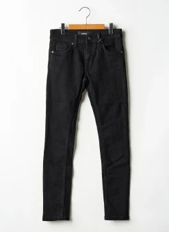 Jeans Coupe Slim Kaporal Noir Taille Ajustable