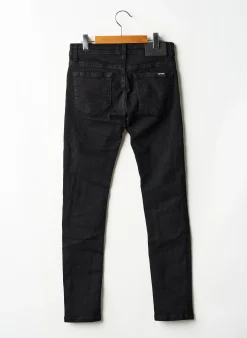 Jeans Coupe Slim Kaporal Noir Taille Ajustable