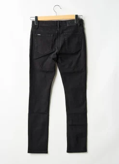 Jeans Coupe Slim Kaporal Noir Taille Ajustable