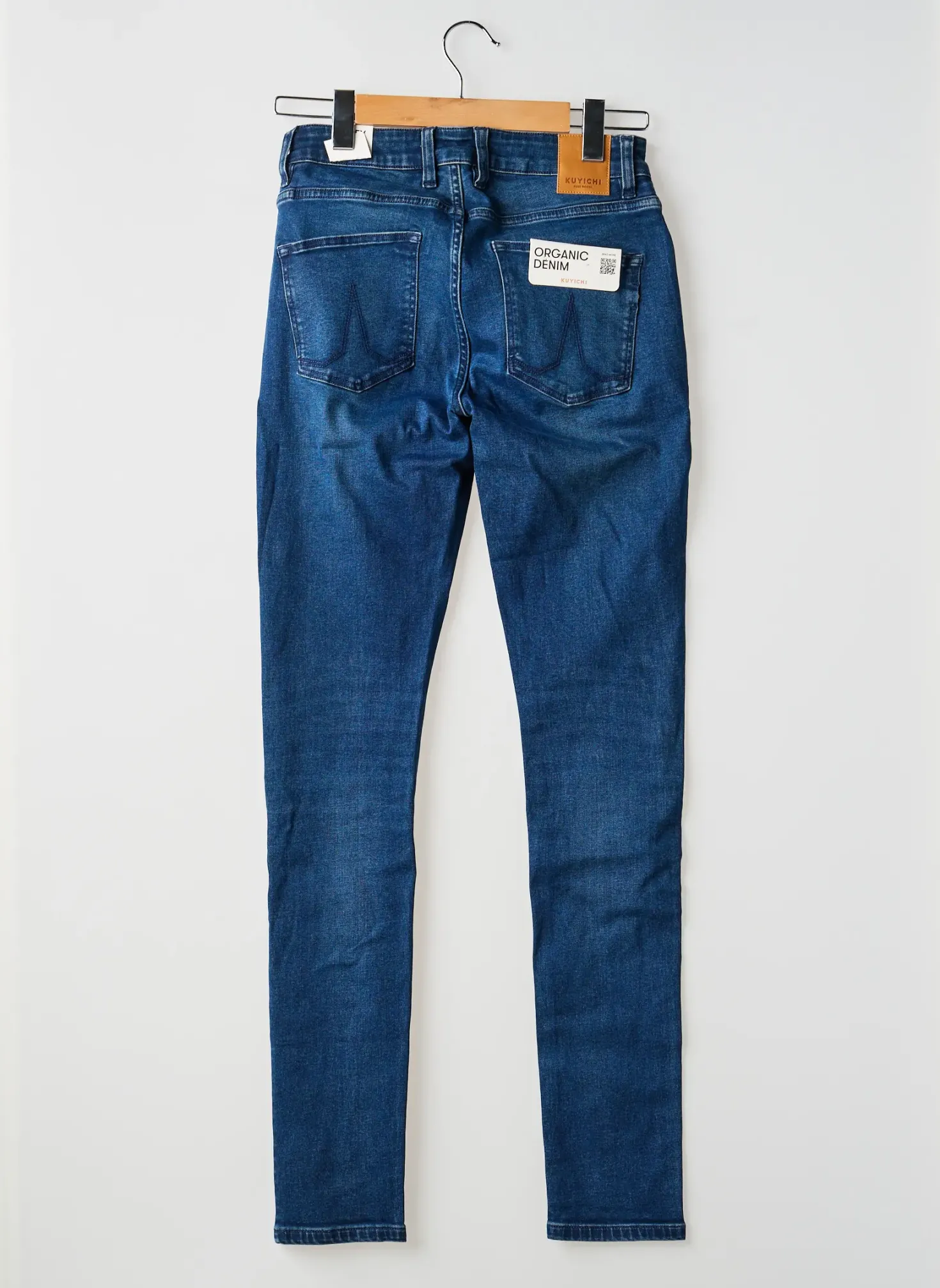 Jeans Coupe Slim Kuyichi Bleu Taille Normale