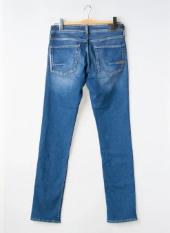 Jeans Coupe Slim Le Temps Des Cerises Bleu