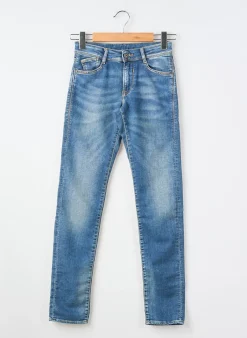 Jeans Coupe Slim Le Temps Des Cerises Bleu