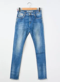Jeans Coupe Slim Le Temps Des Cerises Bleu