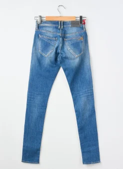 Jeans Coupe Slim Le Temps Des Cerises Bleu