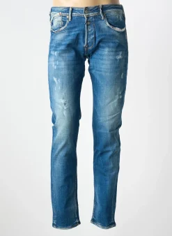 Jeans Coupe Slim Le Temps Des Cerises Bleu Taille Normale