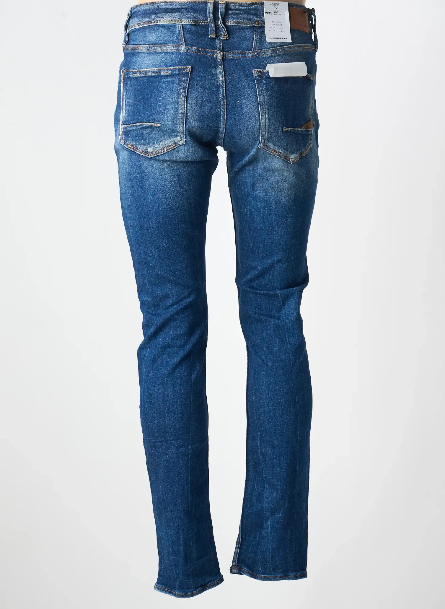 Jeans Coupe Slim Le Temps Des Cerises Bleu Taille Normale