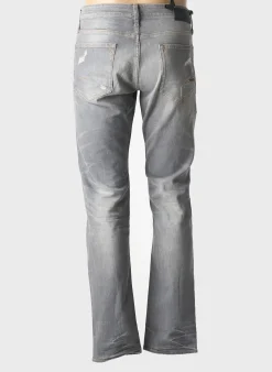 Jeans Coupe Slim Le Temps Des Cerises Gris Taille Normale