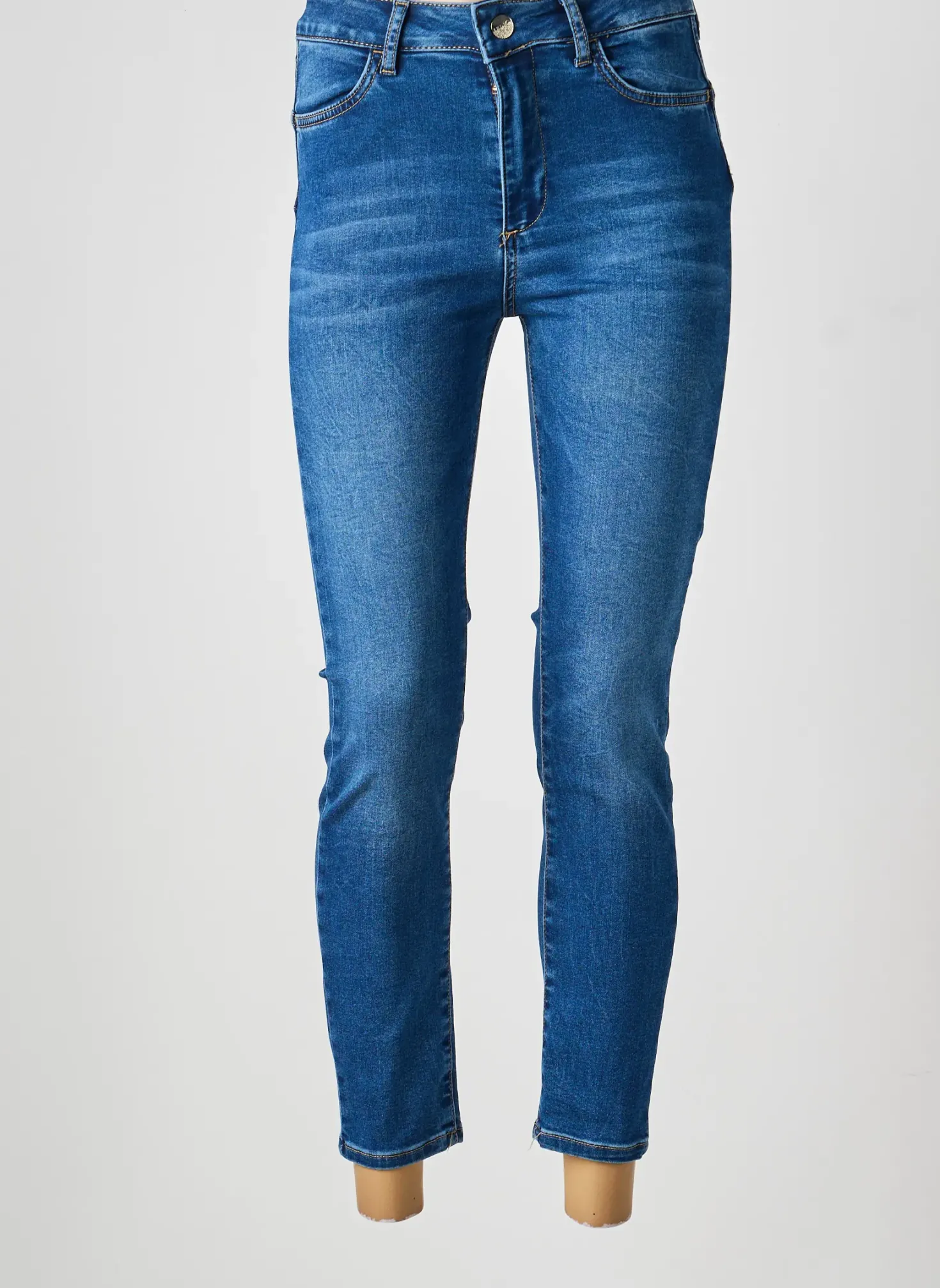 Jeans Coupe Slim Liu Jo Bleu Taille Normale