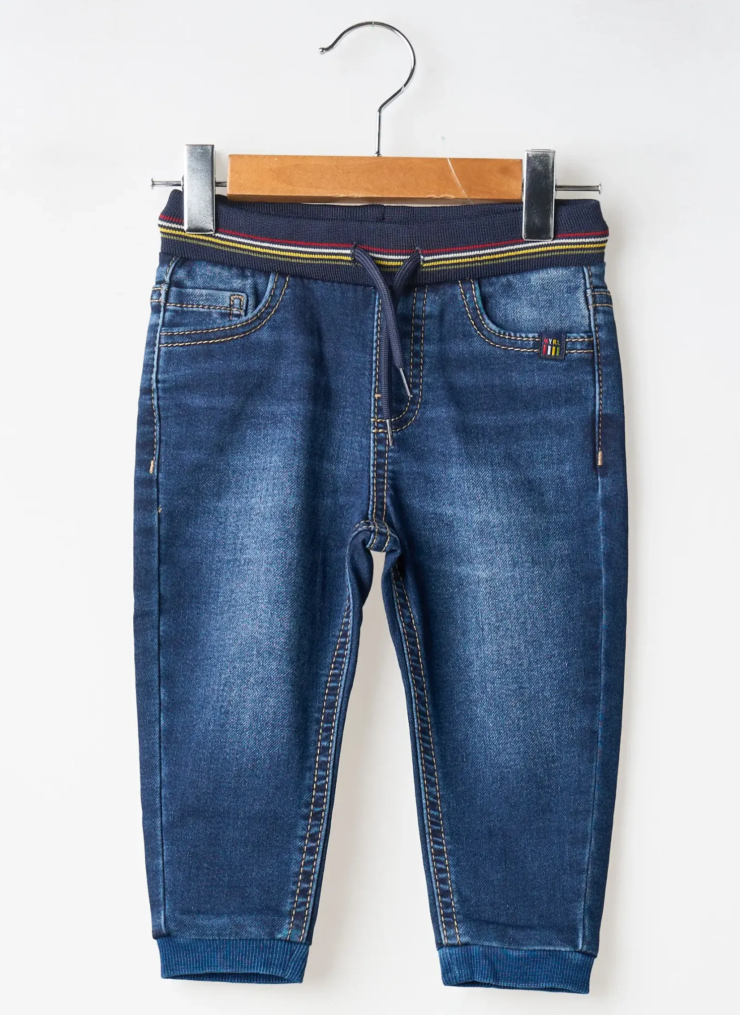 Jeans Coupe Slim Mayoral Bleu Taille Élastique