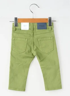 Jeans Coupe Slim Mayoral Vert Taille Ajustable