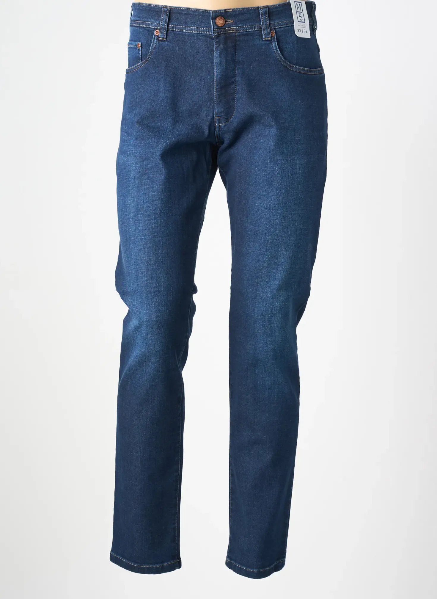 Jeans Coupe Slim M5 By Meyer Bleu Taille Normale