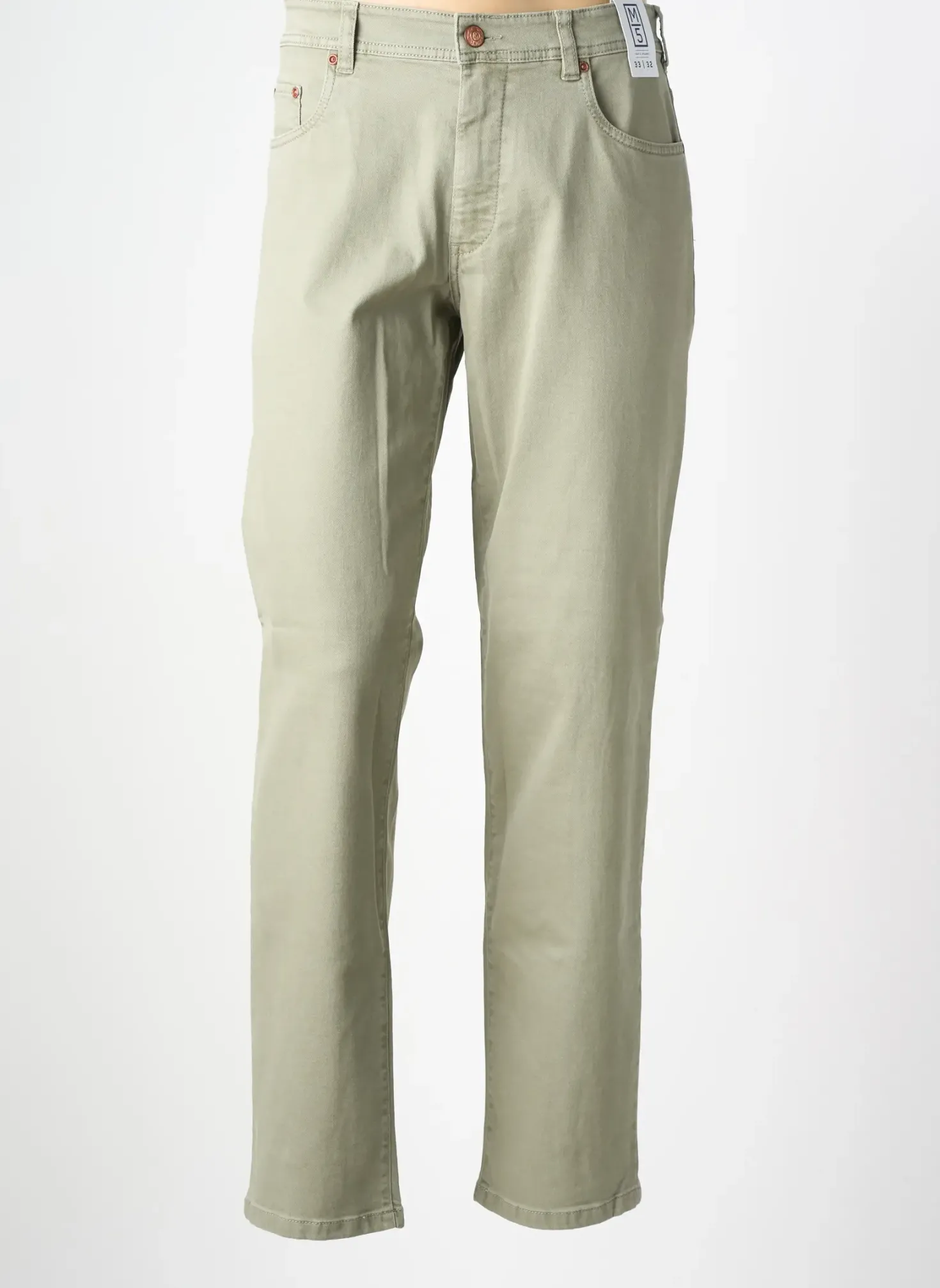 Jeans Coupe Slim M5 By Meyer Vert Taille Normale