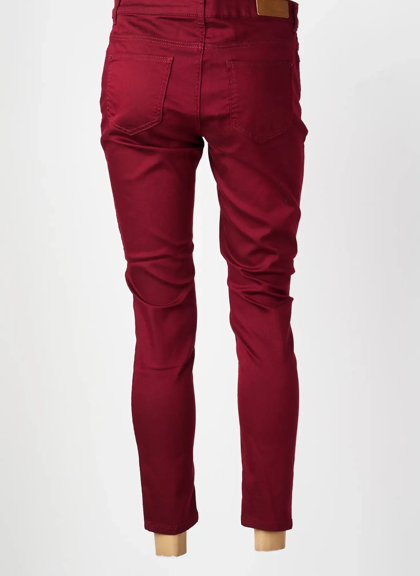 Jeans Coupe Slim More & More Rouge Taille Normale