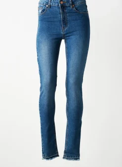 Jeans Coupe Slim Muse Bleu Taille Normale