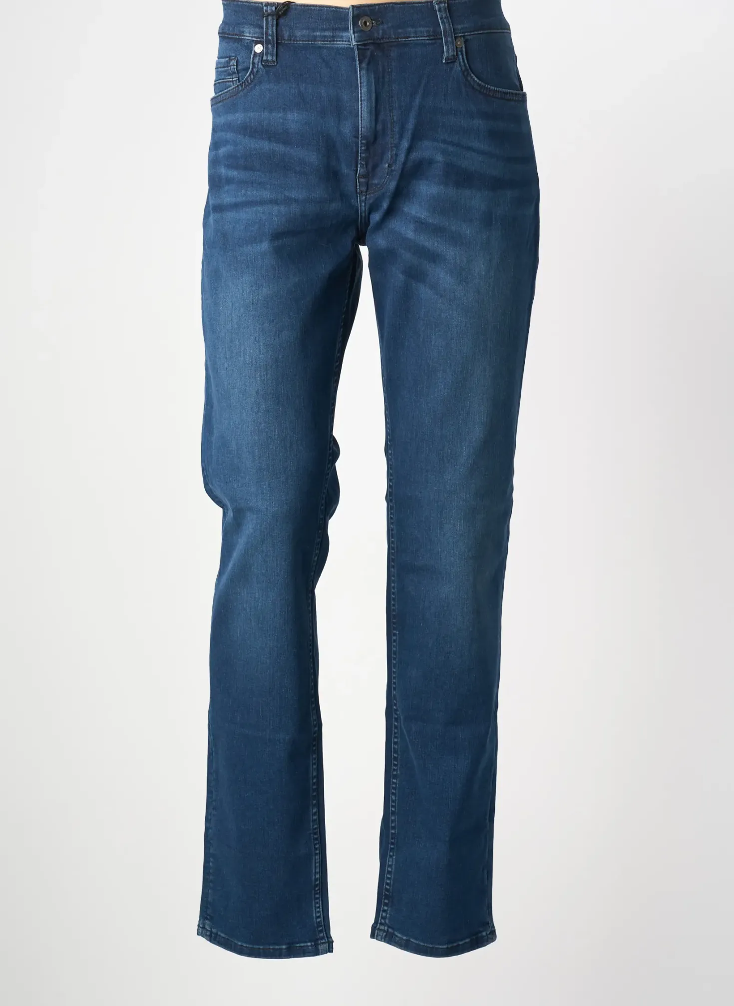 Jeans Coupe Slim Mustang Bleu Taille Normale