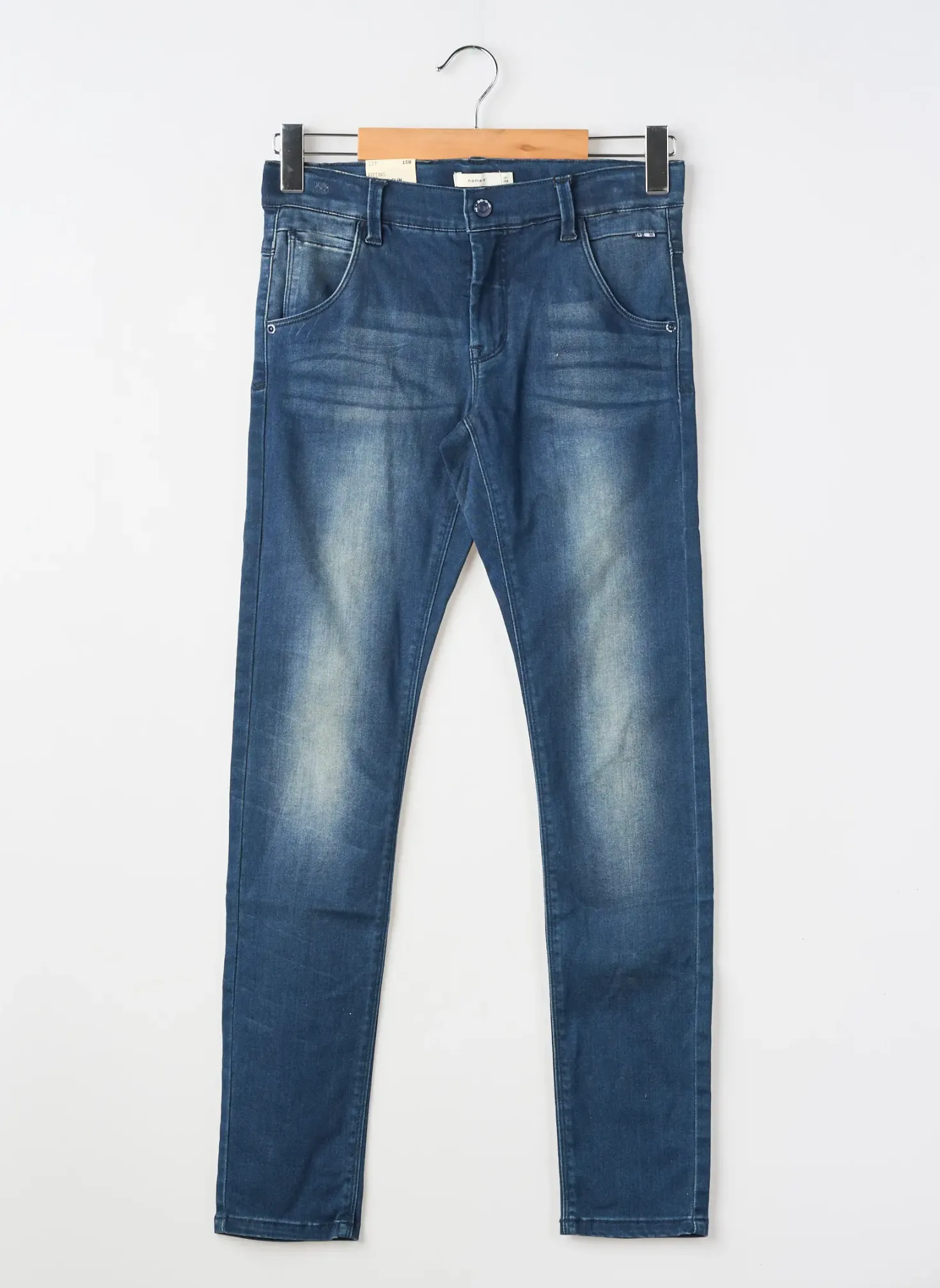 Jeans Coupe Slim Name It Bleu Taille Ajustable