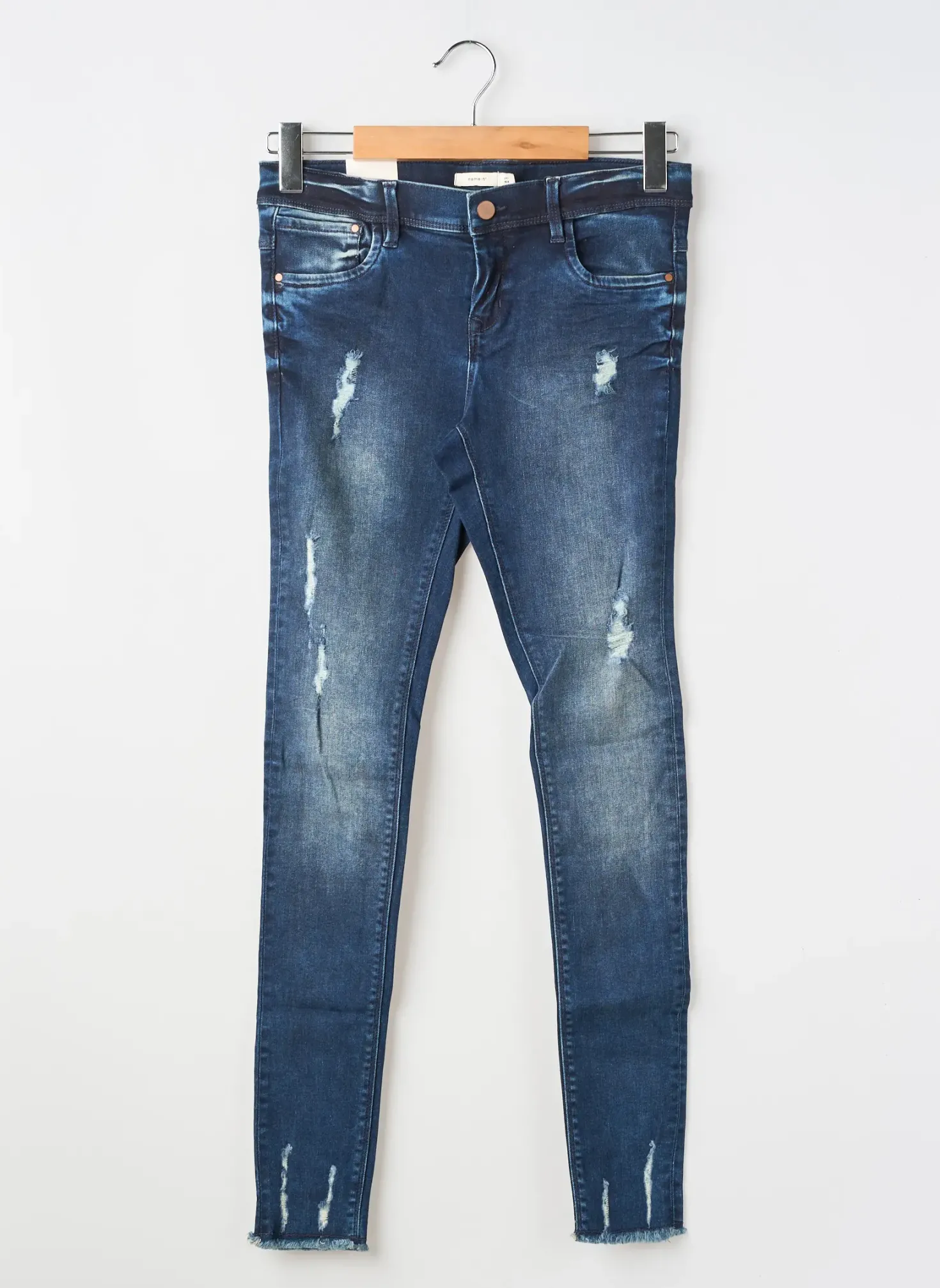 Jeans Coupe Slim Name It Bleu Taille Ajustable