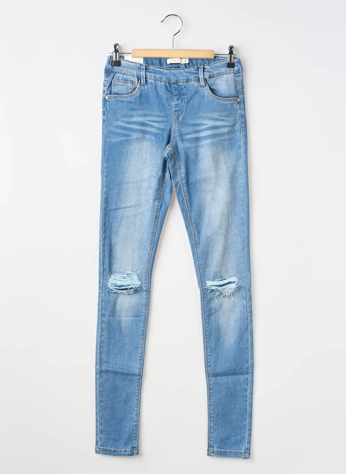 Jeans Coupe Slim Name It Bleu Taille Ajustable